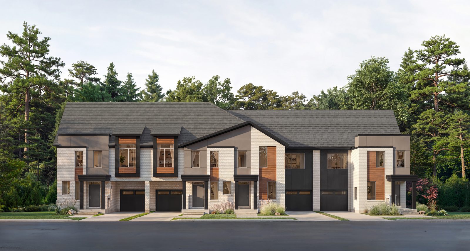 Five Oaks Oakville 24’ Townhome Collection - Elevation B rendering