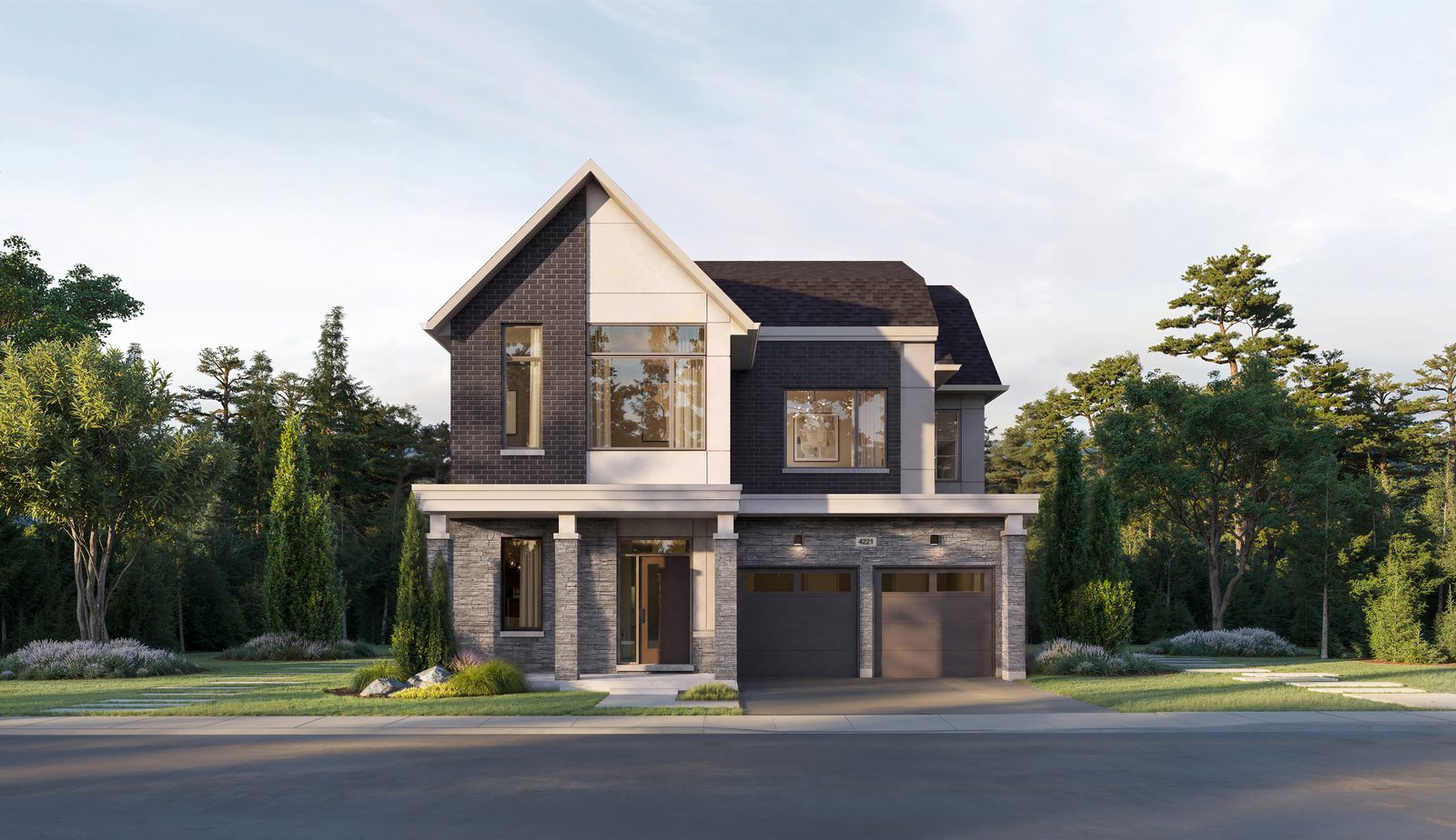 Five Oaks Oakville The Merlin Loft - Elevation B rendering