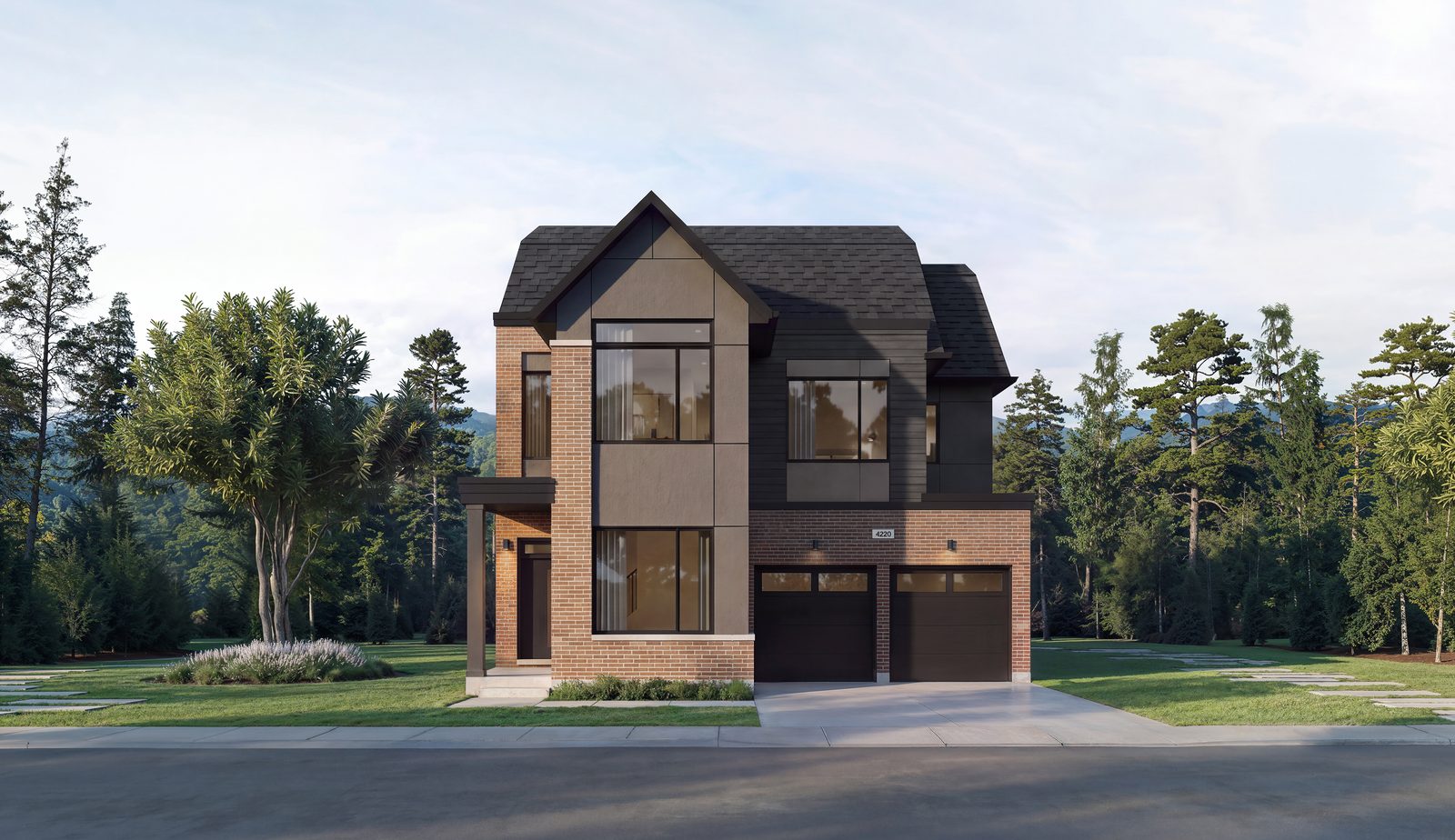 Five Oaks Oakville The Swift - Elevation B rendering