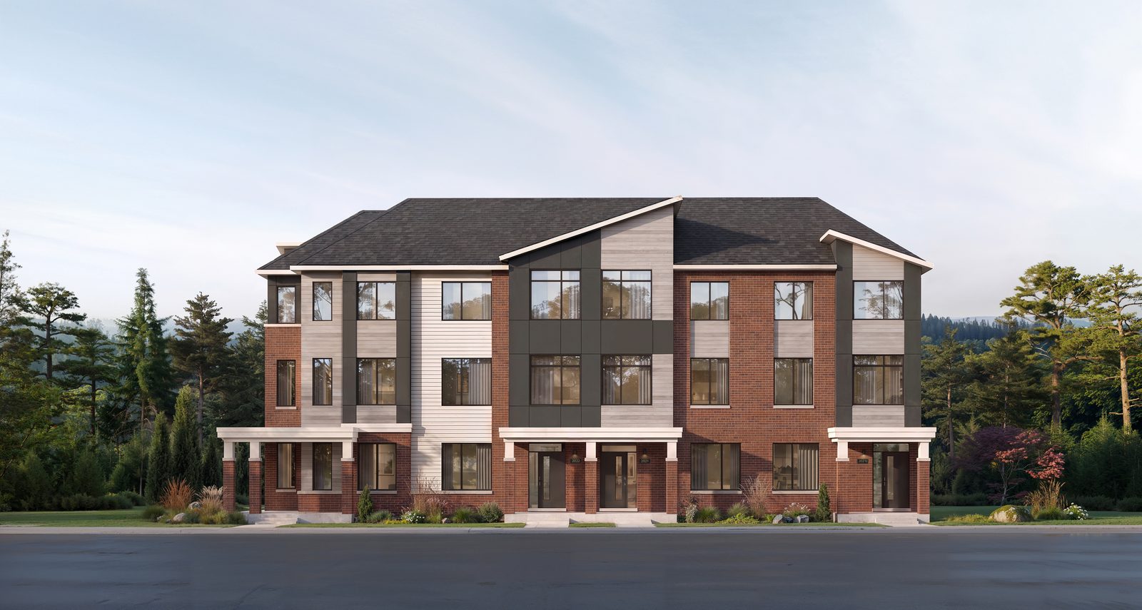 Five Oaks Oakville Advantage Townhomes - Elevation B rendering