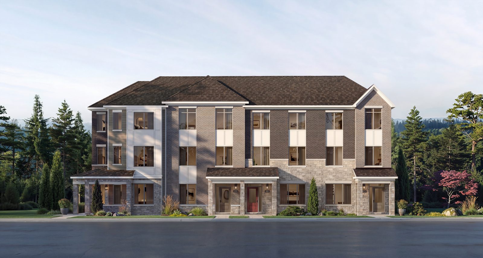 Five Oaks Oakville Advantage Townhomes - Elevation D rendering